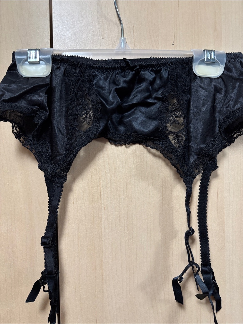 Victoria Secret black garter belt